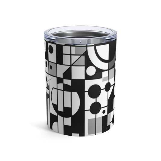 "Dynamic Suprematism: Geometric Harmony in Primary Colors" - The Alien Tumbler 10oz Suprematism