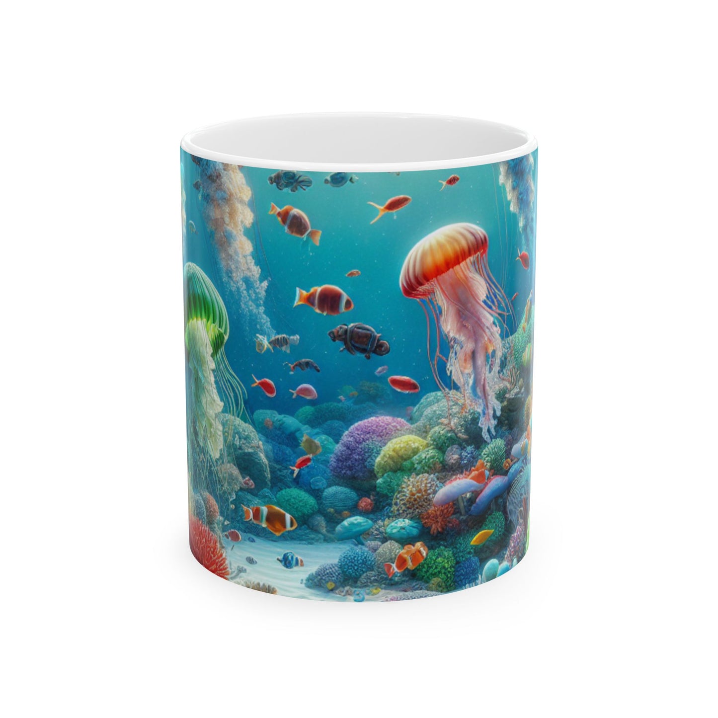 "Jellyfish Fantasy" - The Alien Ceramic Mug 11oz