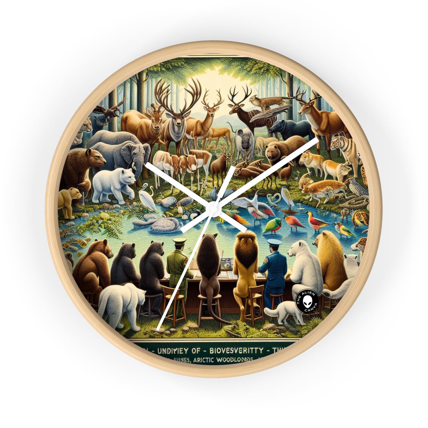 "United Wildlife: Guardians of Gaia" - The Alien Wall Clock