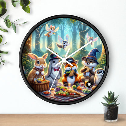 "Hats Off in the Enchanted Forest" - The Alien Wall Clock