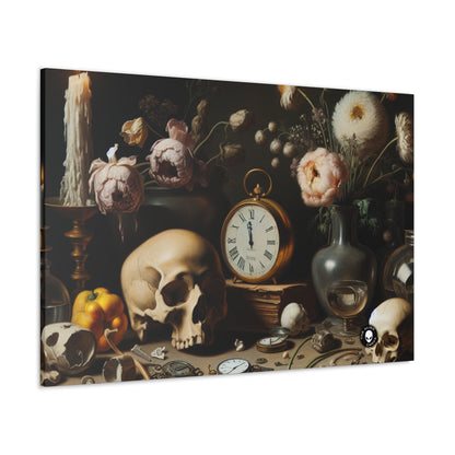 "Decadencia digital: una Vanitas contemporánea que examina el consumismo en el siglo XXI" - The Alien Canva Vanitas Painting