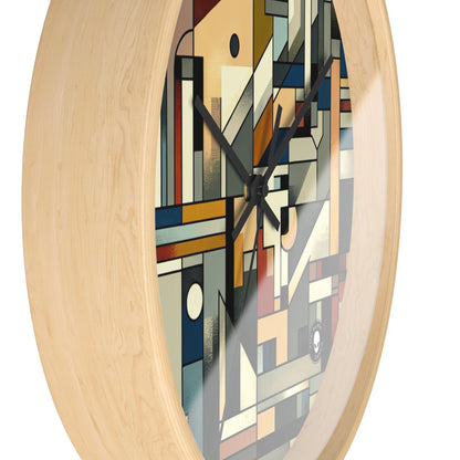 "Cubist Cityscape: Urban Energy" - The Alien Wall Clock Synthetic Cubism