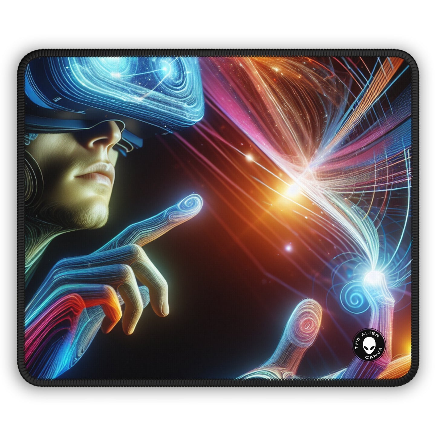 "Realmscape: An Infinite Virtual Odyssey" - The Alien Gaming Mouse Pad Virtual Reality Art