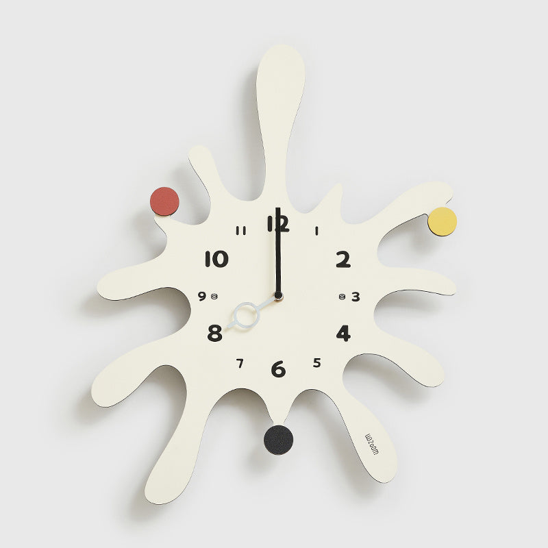 Reloj de pared creativo sin perforaciones de arte simple