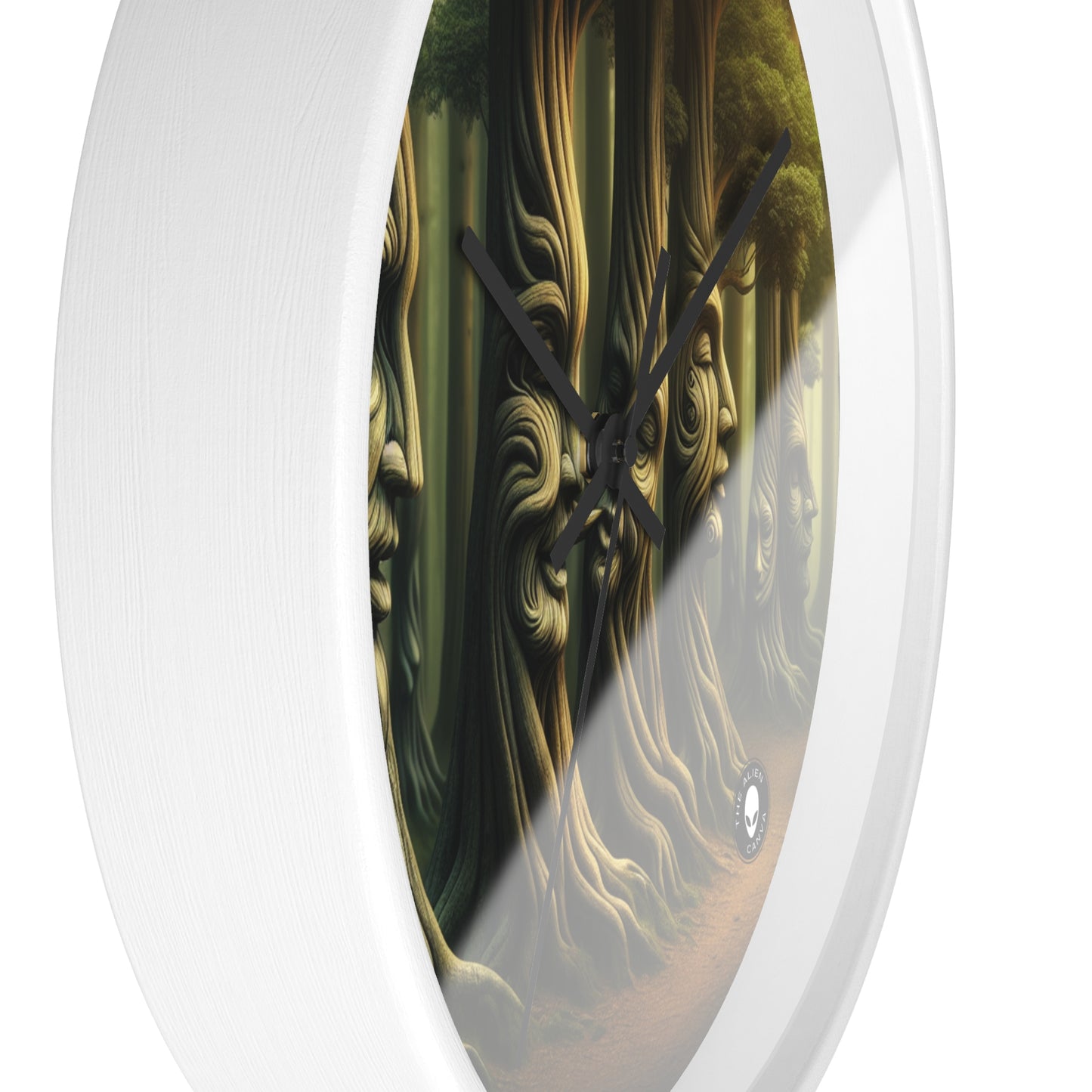 "Whispering Trees: Secrets of the Mystic Forest" - The Alien Wall Clock