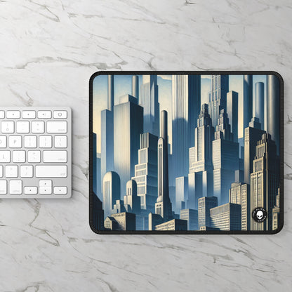 "Modern Metropolis: A Precisionism Perspective" - The Alien Gaming Mouse Pad Precisionism