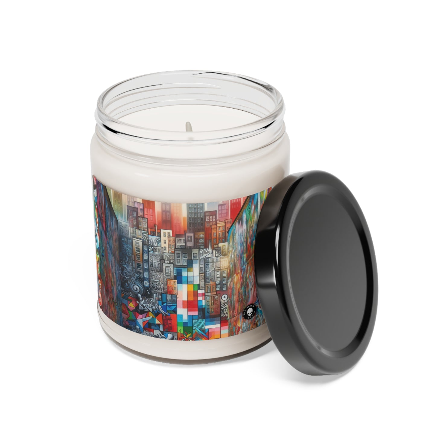 "Revolting Renaissance: A Vibrant Urban Uprising" - The Alien Scented Soy Candle 9oz Street Art / Graffiti