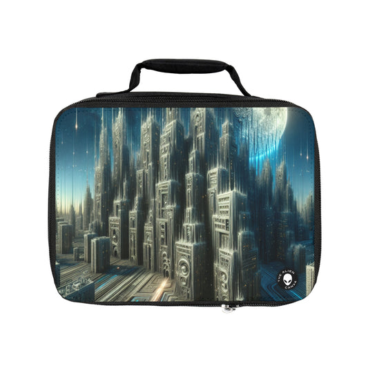 "Nighttime Cityscape Melt"- The Alien Lunch Bag