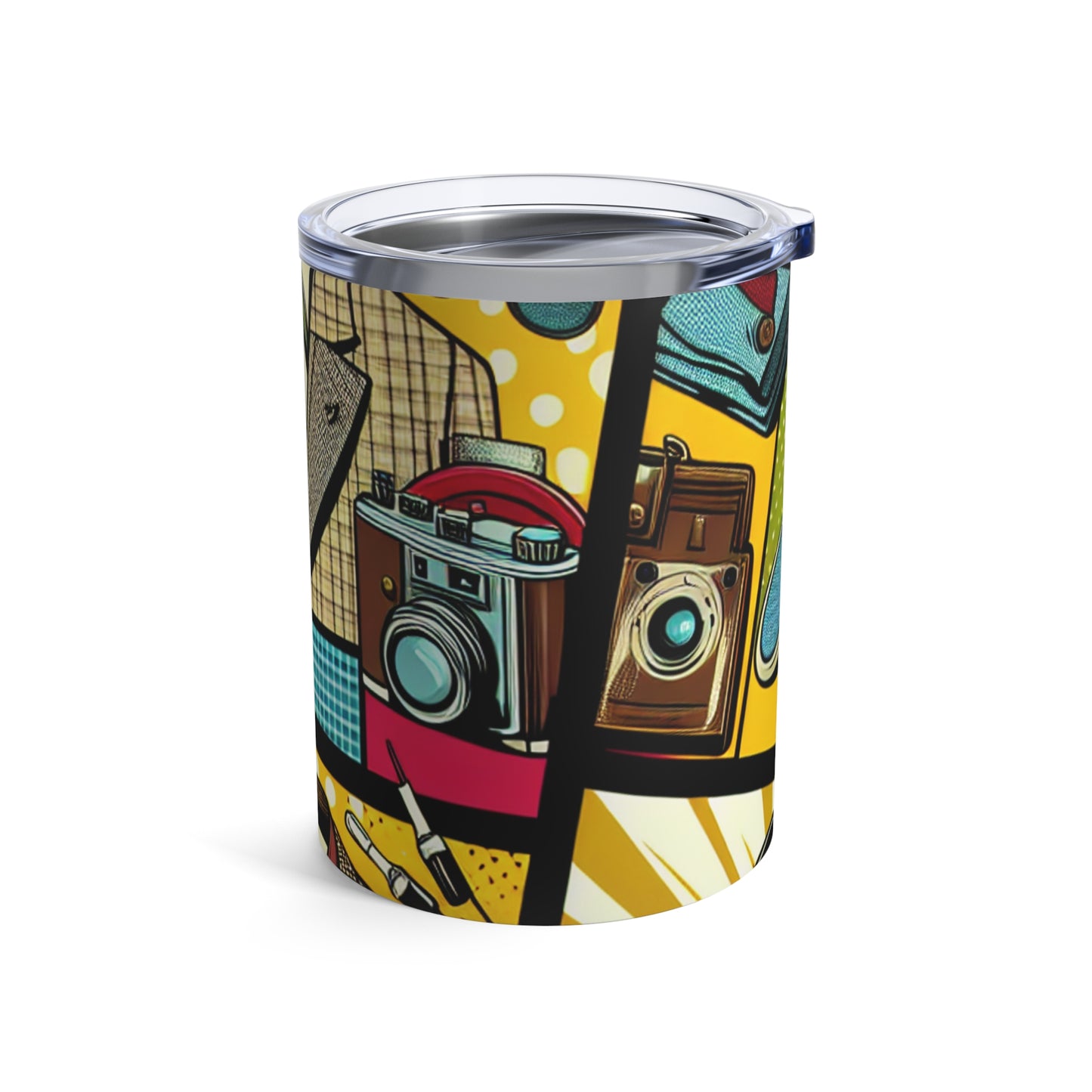 "Ropa de arte pop: un collage de estilo vintage" - The Alien Tumbler 10oz pop art Style