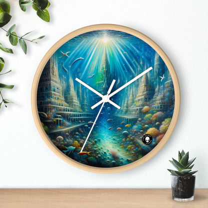 "Enchanted Underwater City" - The Alien Wall Clock