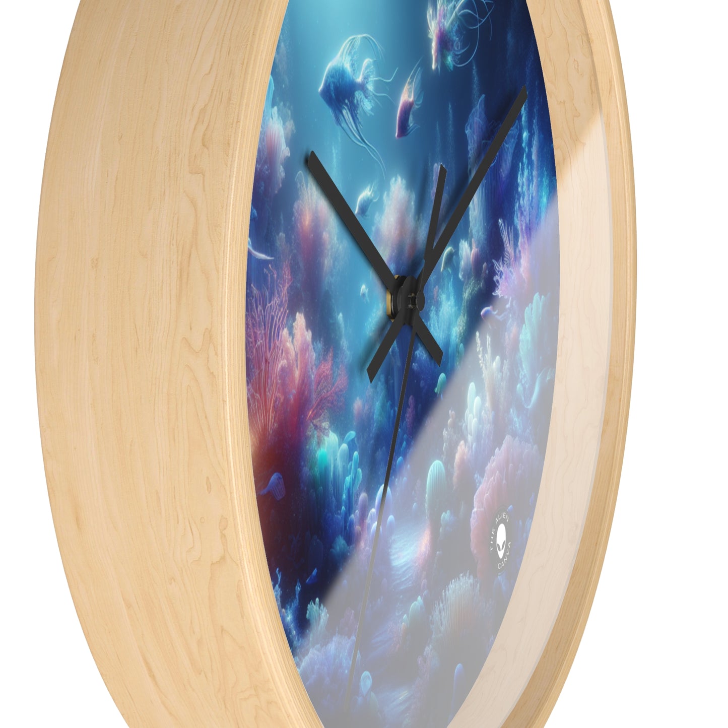 "Coral Fantasia: A Dreamy Underwater Delight" - The Alien Wall Clock