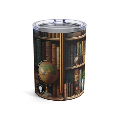 "Merveilles révélées : un voyage en trompe-l'œil vers une oasis sous-marine" - The Alien Tumbler 10oz Trompe-l'oeil