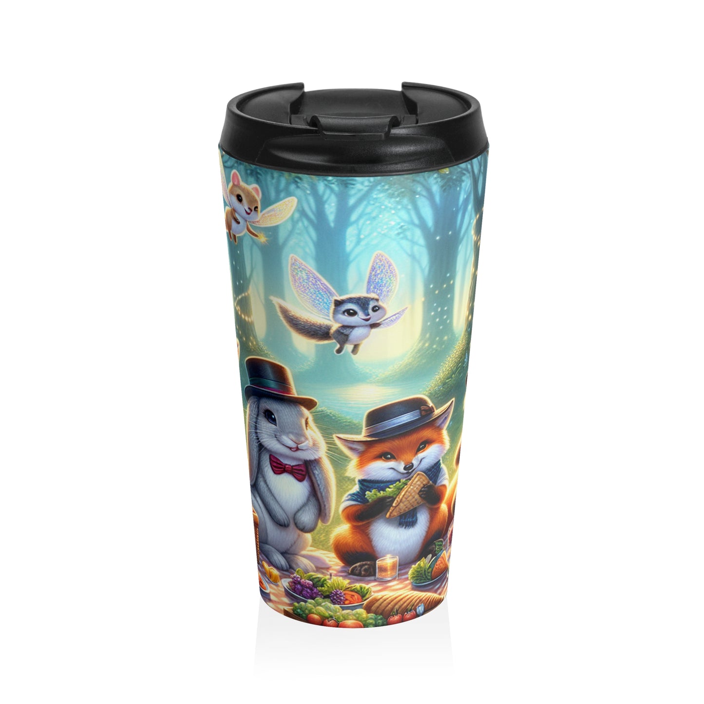 "Hats Off in the Enchanted Forest" - The Alien Stainless Steel Travel Mug