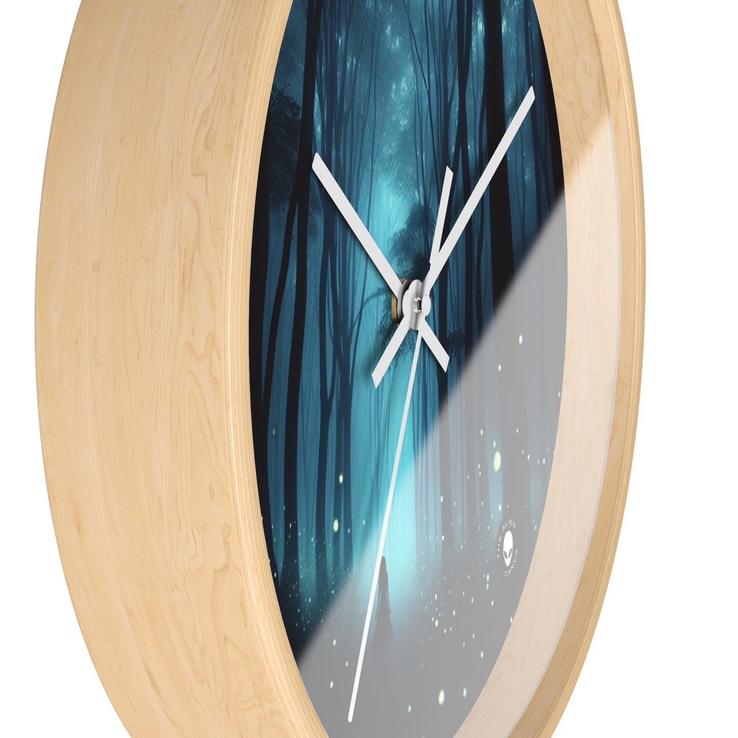 "Guided by Fireflies: A Forest's Secret Lightshow" - The Alien Wall Clock