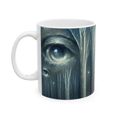 "The Watching Woods" - Taza de cerámica extraterrestre de 11 oz