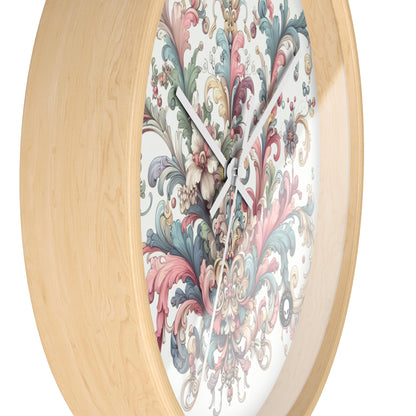 "Enchanted Elegance: A Rococo Garden Soirée" - The Alien Wall Clock Rococo