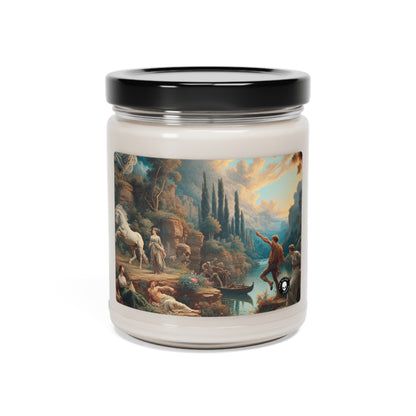 "Sunset Serenade: A Romantic Landscape" - The Alien Scented Soy Candle 9oz Romanticism