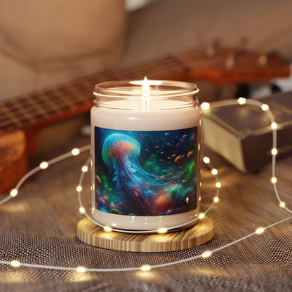 "Glowing Jellyfish in the Enchanted Underwater World" - The Alien Scented Soy Candle 9oz