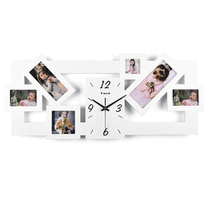 Wooden Wall Clock Fashionable Picture Frame Decoration