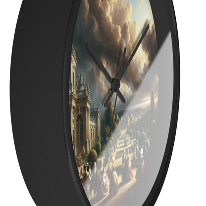 "Royal Banquet in a Baroque Palace" - The Alien Wall Clock Baroque