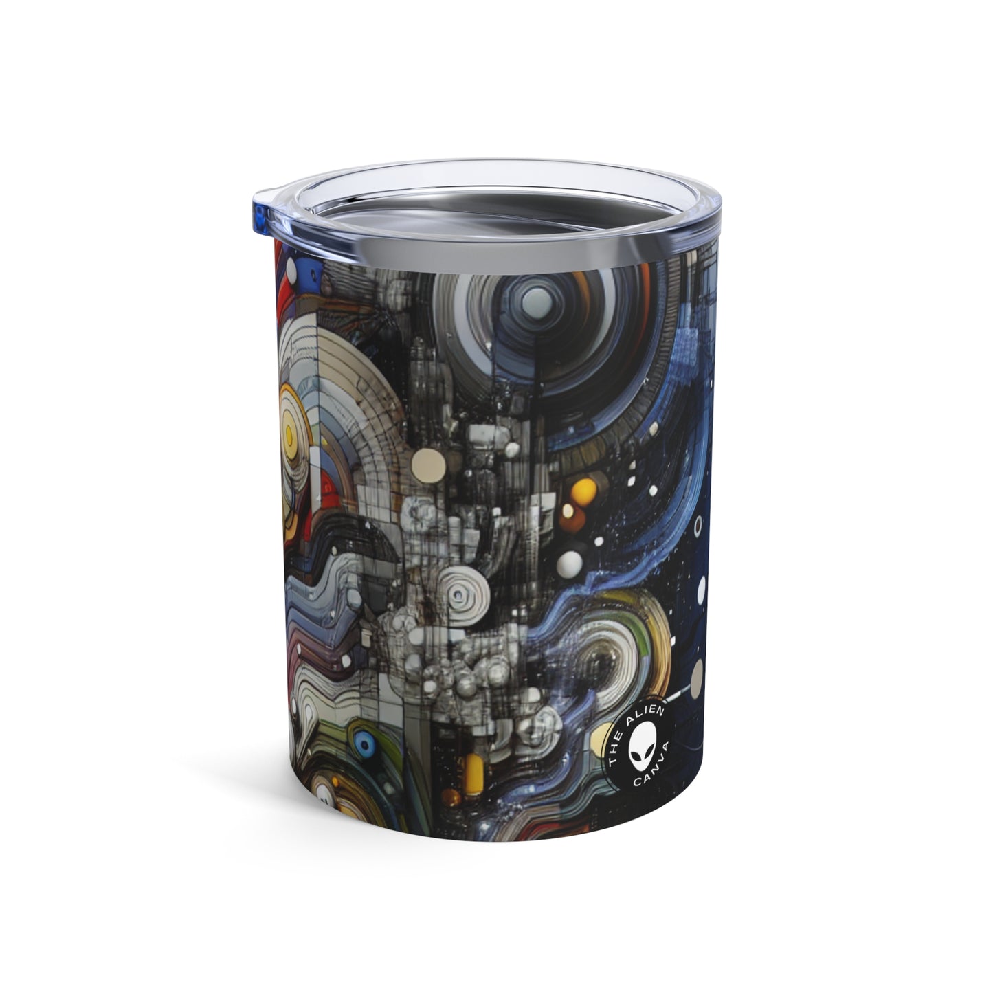 "Caos urbano: un paisaje urbano neoexpresionista" - The Alien Tumbler 10oz Neo-Expressionism