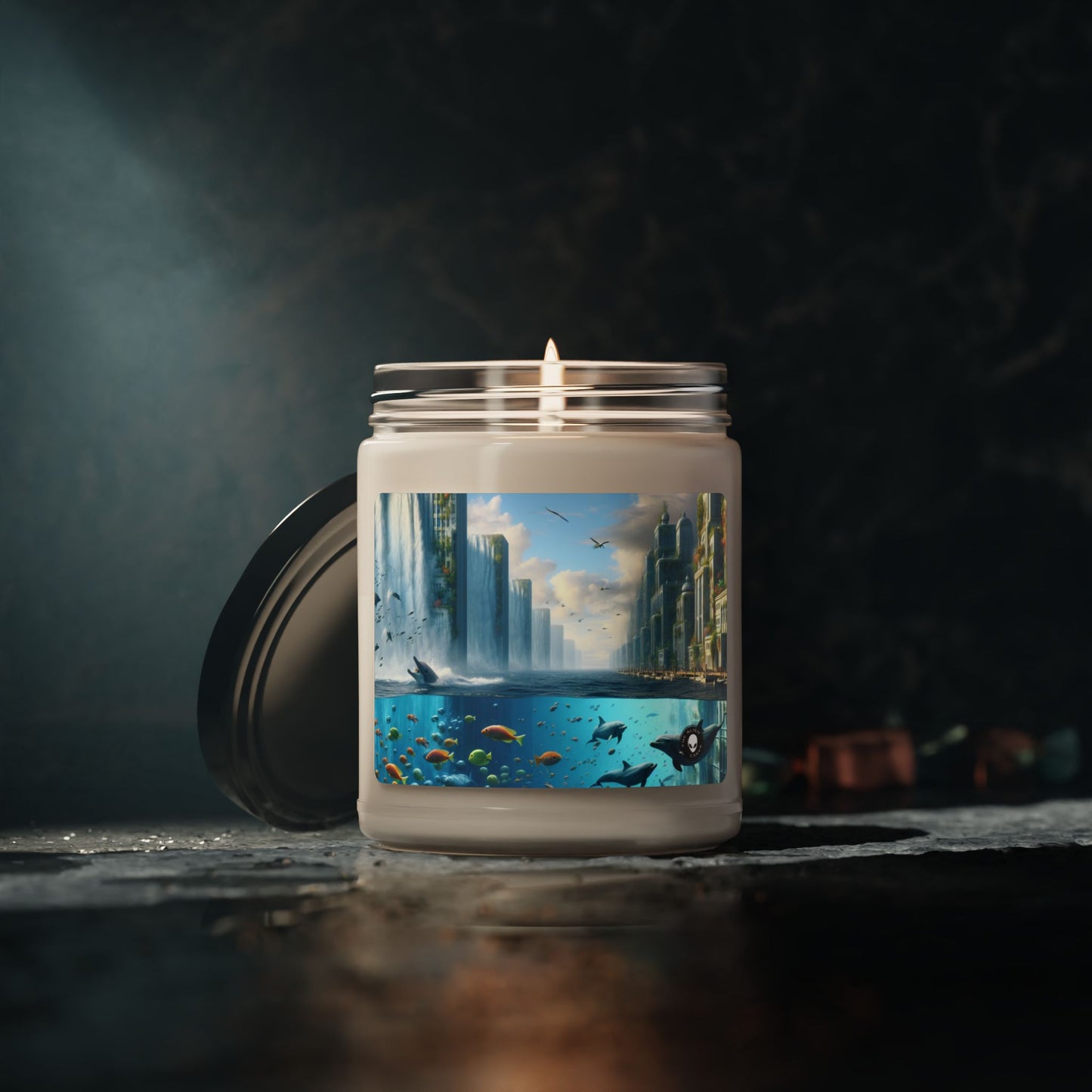 "City of Atlantis: Imagination Unleashed" - The Alien Scented Soy Candle 9oz