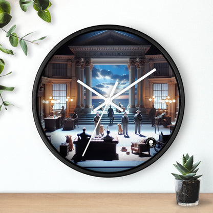 Title: "Ocean Symphony: A Photorealistic Ode to the Crashing Waves" - The Alien Wall Clock Photorealism