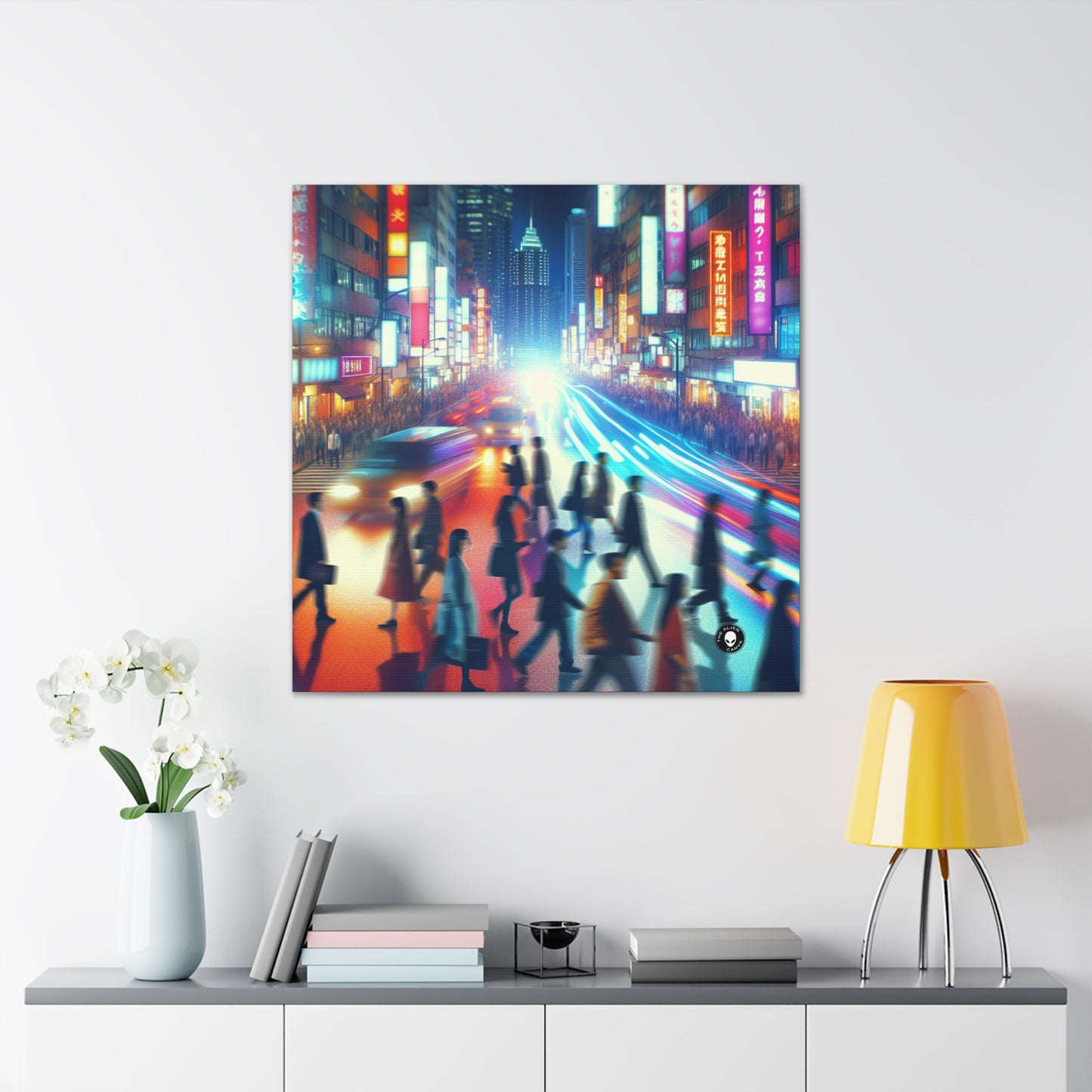 "Neon Night Street" - La Toile Alien