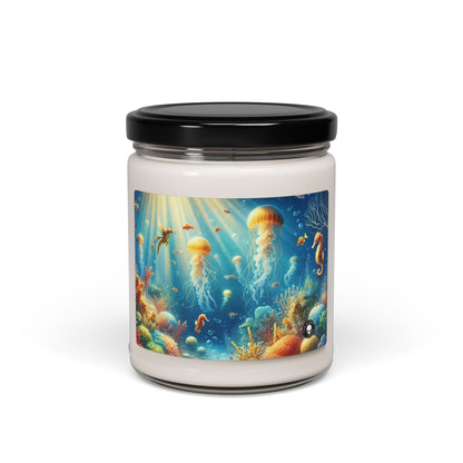 "Sunlit Serenity: A Magical Underwater Realm" - The Alien Scented Soy Candle 9oz