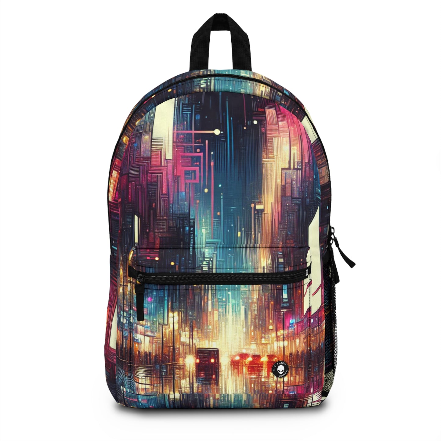 "Cityscape Unveiled: A Neon Night" - The Alien Backpack