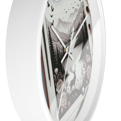 "Twilight Serenity: A Romantic Landscape" - The Alien Wall Clock Romanticism