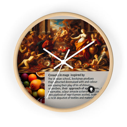 Venetian Reverie: A Contemporary Homage to the Vibrant Elegance of the Venetian School - The Alien Wall Clock Venetian School