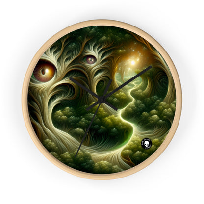 "Watchful Woods: The Path to Enchantment" - The Alien Wall Clock