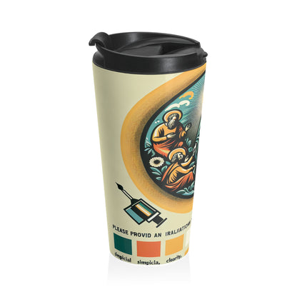 "Intertwined Essence: An Abstract Celebration of Chaos and Harmony" - The Alien Stainless Steel Travel Mug Remodernism