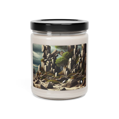 "Spinning Nature's Tapestry: A Breathtaking Land Art Installation Celebrating the Intricate Beauty of Spider Webs" - The Alien Scented Soy Candle 9oz Land Art