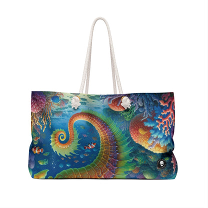 "Mermaid's Magical Coral Ride" - The Alien Weekender Bag