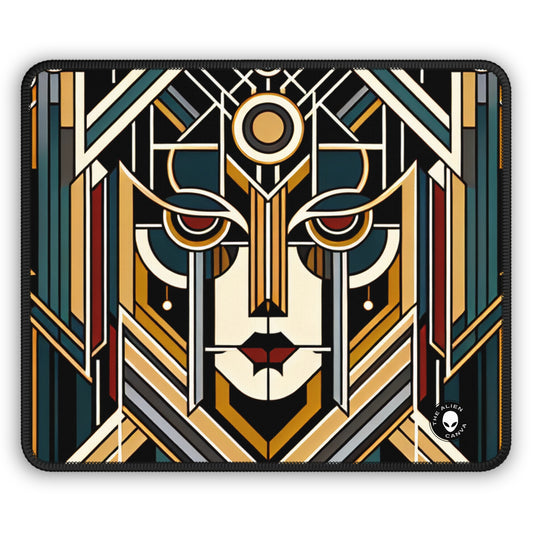 "Glamour &amp; Decadence: A 1920s Art Déco Cocktail Soiree" - The Alien Gaming Mouse Pad Art Déco