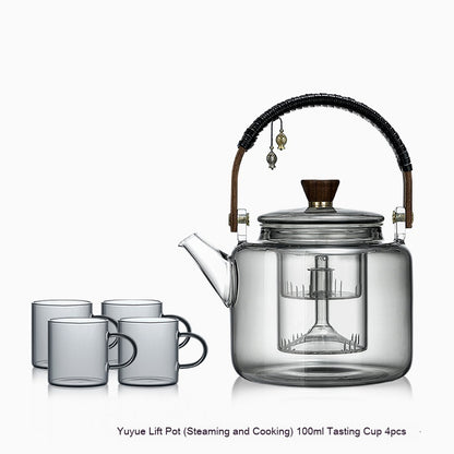 Glass Teapot Tea Making Household High Temperature Resistant Tea Set Suit