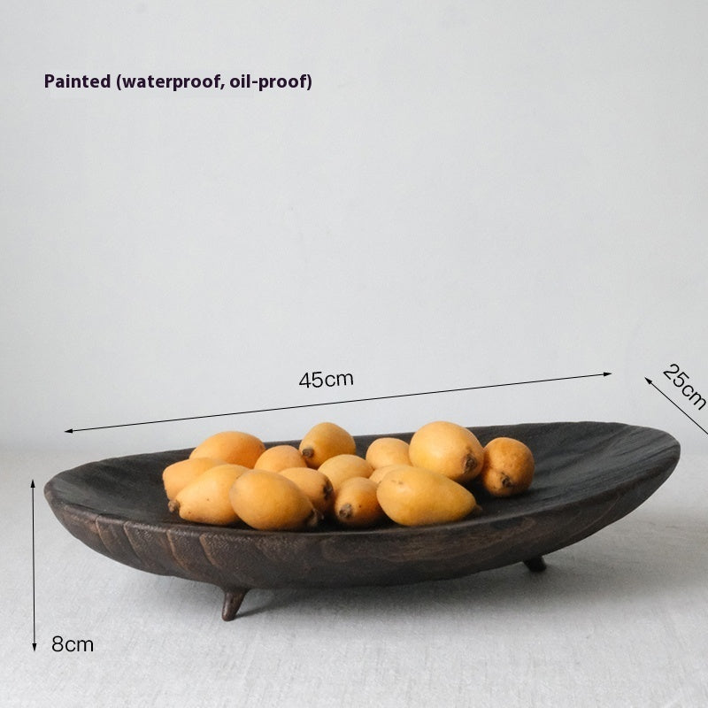 Solid Wood Fruit Decorative Large Wooden Tray Decorative Tray