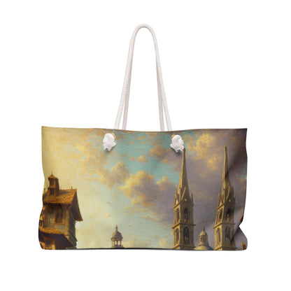 "Riviera Rhapsody: Una oda abstracta al Mediterráneo francés" - The Alien Weekender Bag Nueva pintura europea