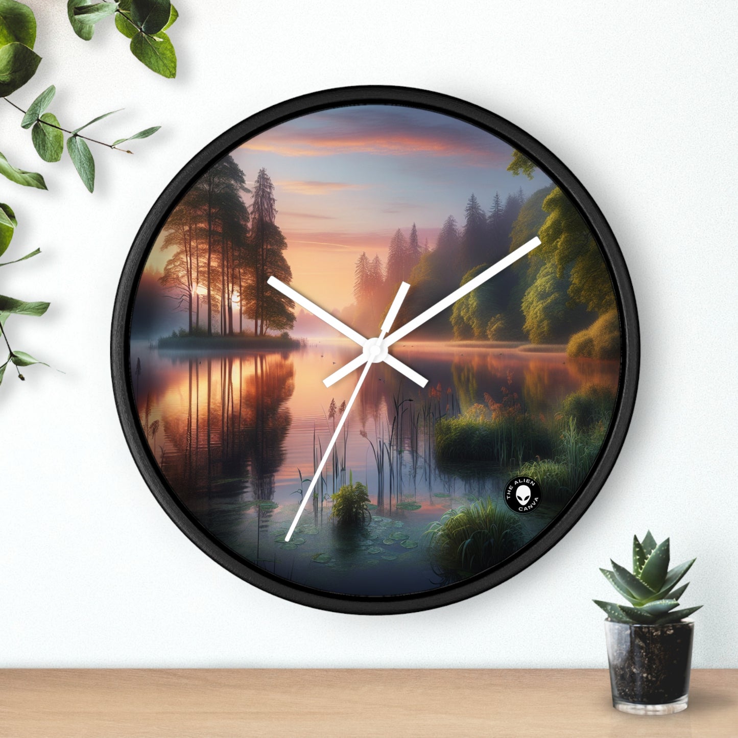 "Urban Symmetry: A Hyperrealistic Exploration of City Life" - The Alien Wall Clock Hyperrealism