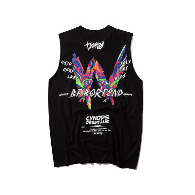 hiphop printed vest