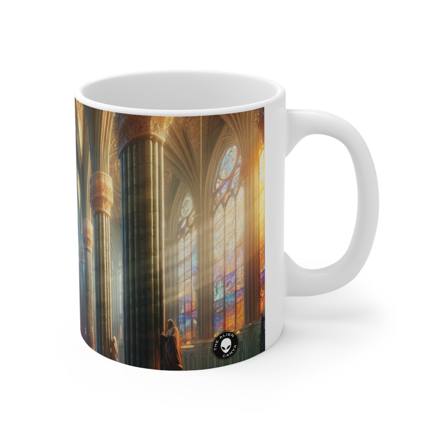 Shadows of the Gothic Cathedral - The Alien Ceramic Mug 11oz Gothic Art