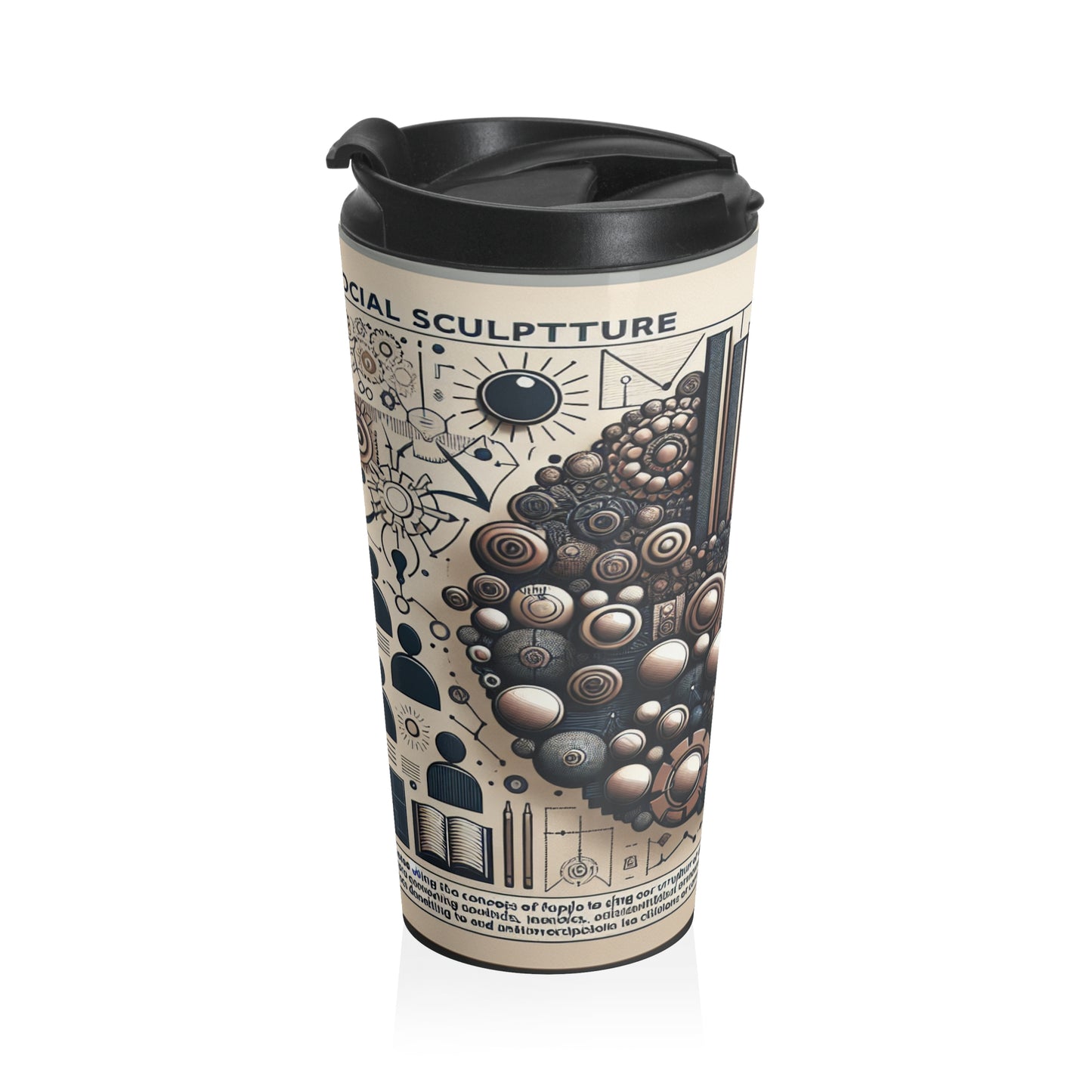 "Community Canvas: A Living Art Installation" - The Alien Stainless Steel Travel Mug Social Sculpture