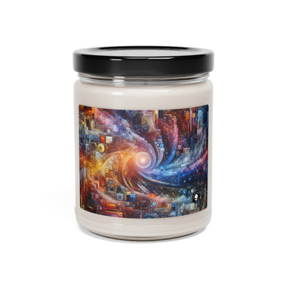 "Futuristic City Nights: A Dazzling Metropolis of Innovation and Imagination" - The Alien Scented Soy Candle 9oz Digital Art