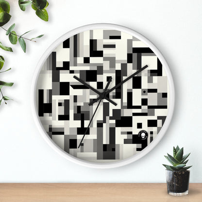 "Cityscape in Analytical Cubism" - The Alien Wall Clock Analytical Cubism