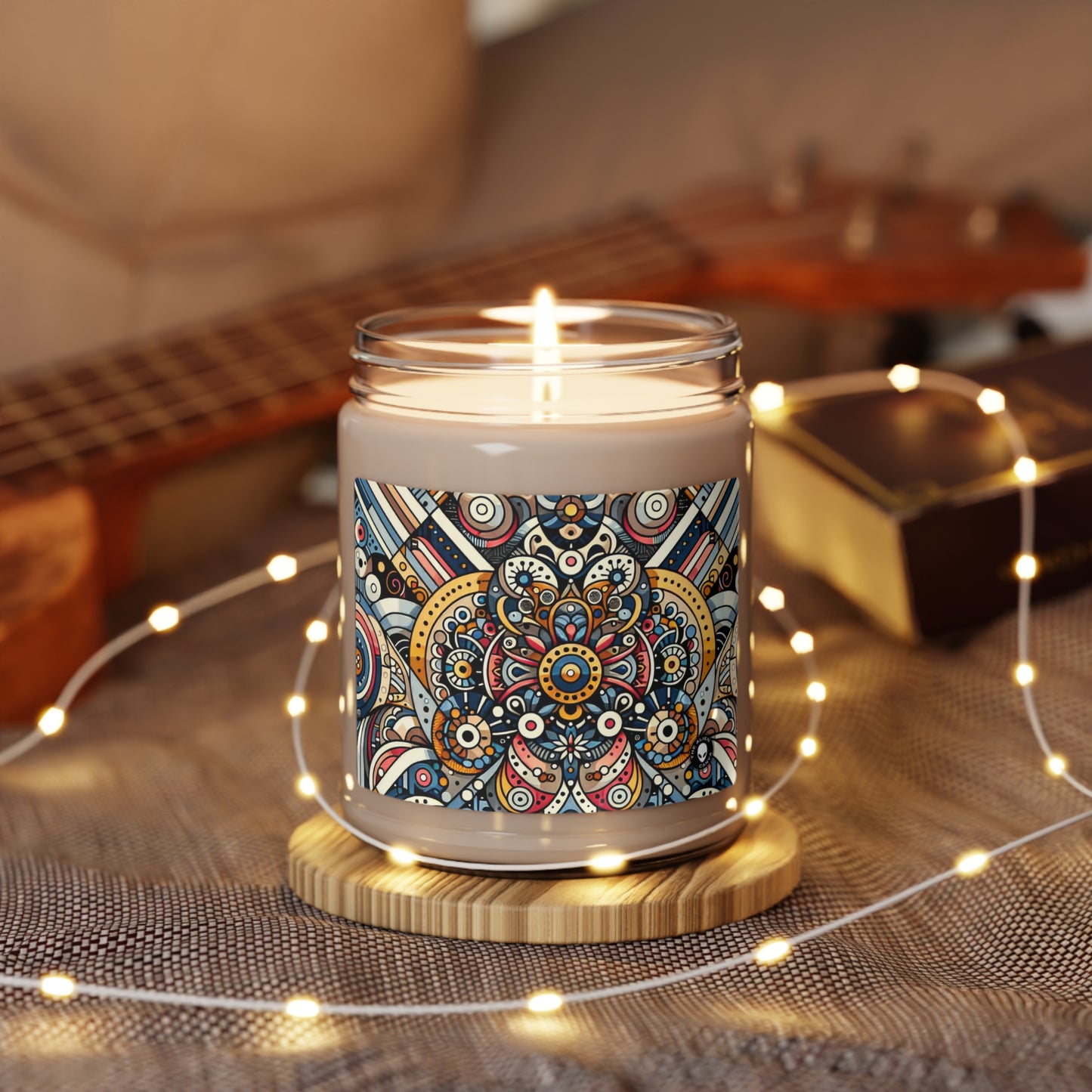 "Moroccan Mosaic Masterpiece" - The Alien Scented Soy Candle 9oz Pattern Art