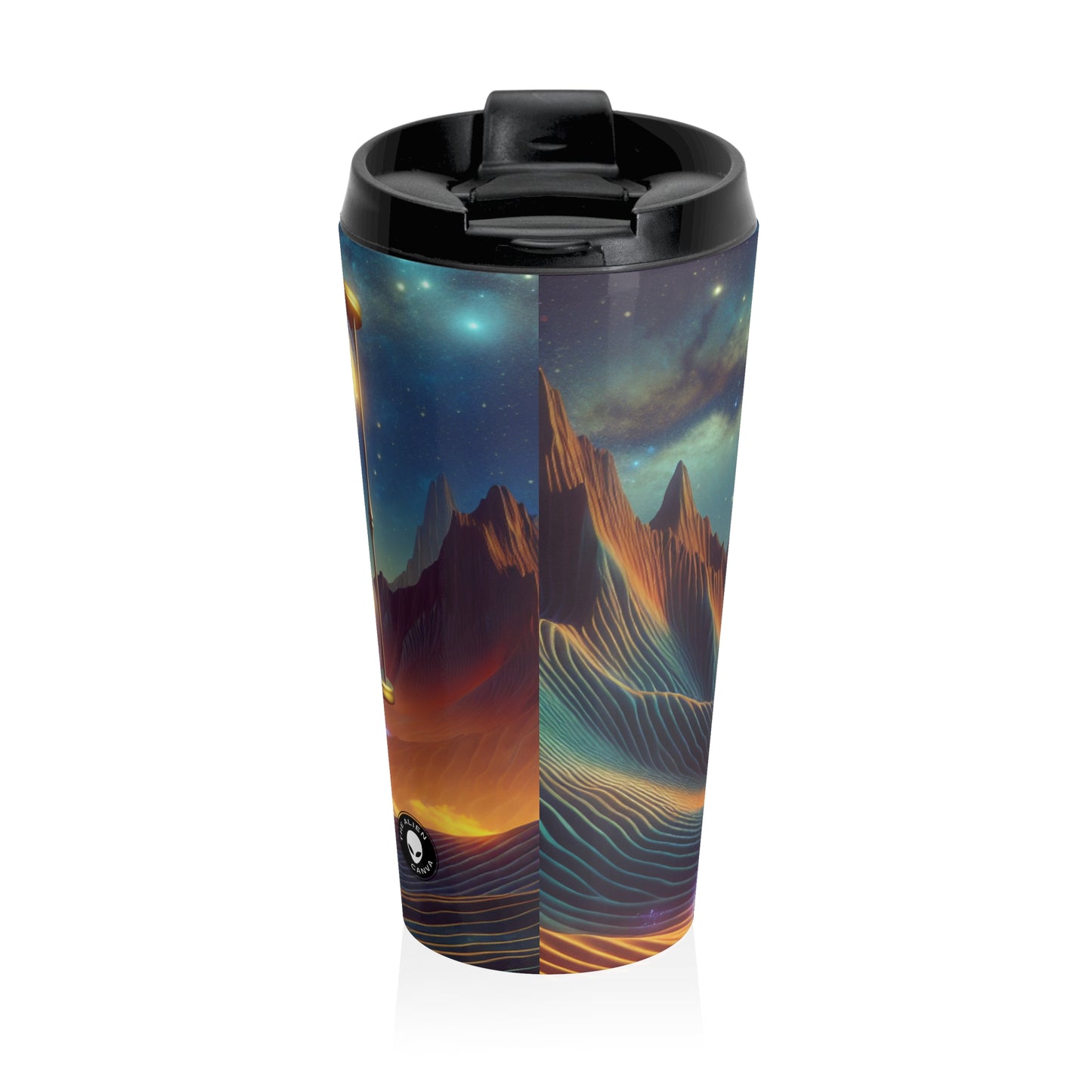 "Starry Sands of Time" - The Alien Stainless Steel Travel Mug