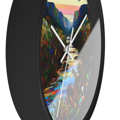 "Amazonian Kaleidoscope" - The Alien Wall Clock