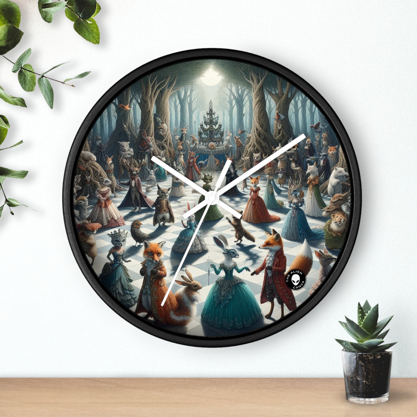 "Fanciful Creatures: Enchanted Masquerade" - The Alien Wall Clock